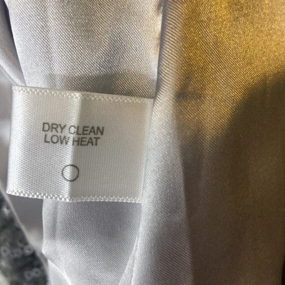 Boston Proper grey silver sequin jacket with ribbon belt - Picture 10 of 14